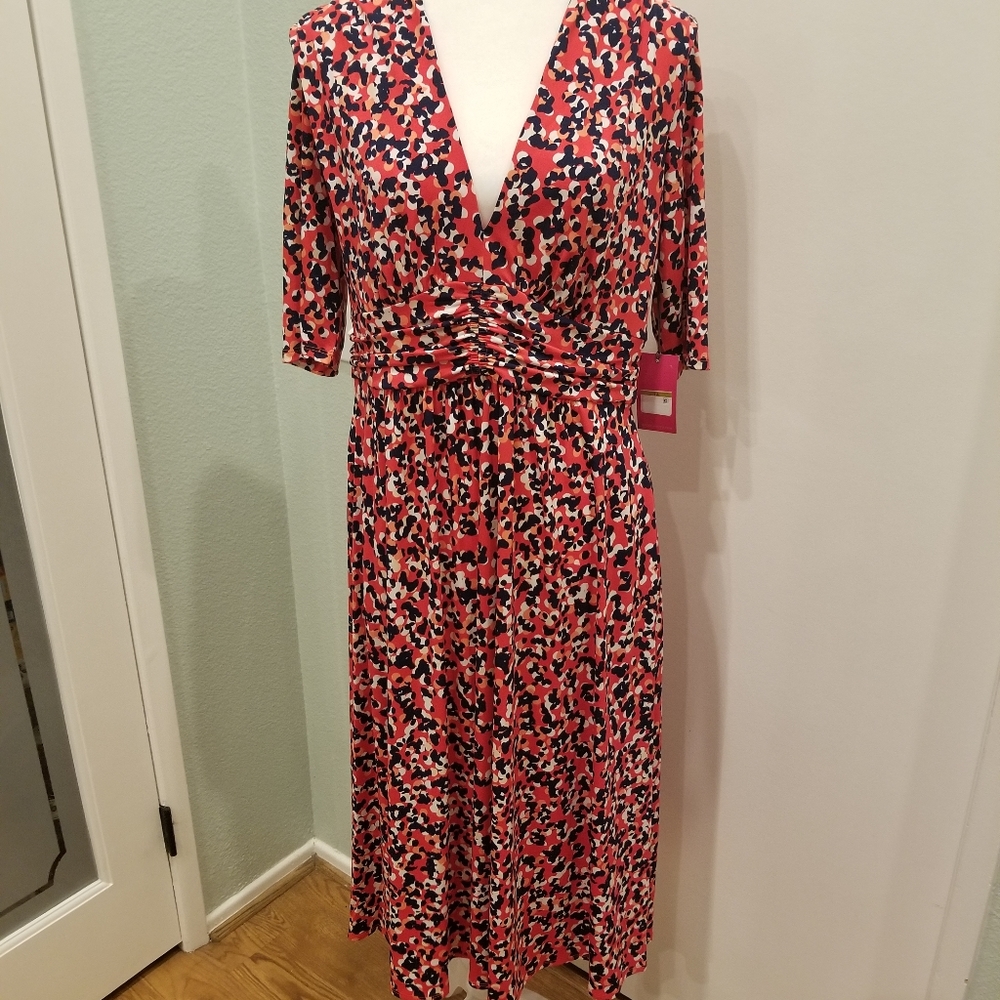 Vince Camuta 3/4 Vneck Aline Dress NWT